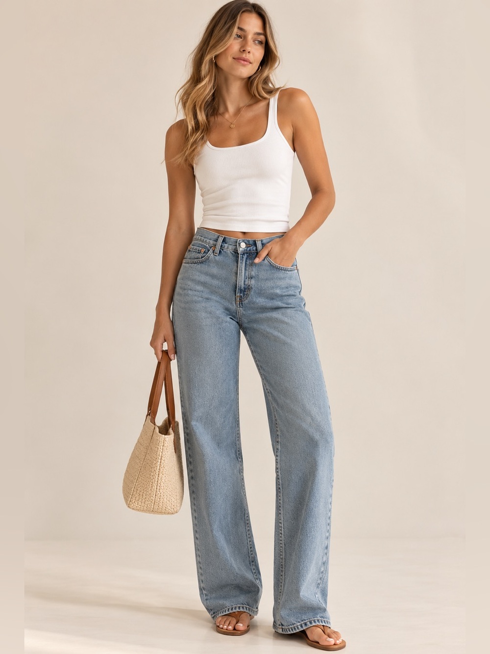 Levi’s High-Rise Wide Leg Women’s Jeans in Light Blue